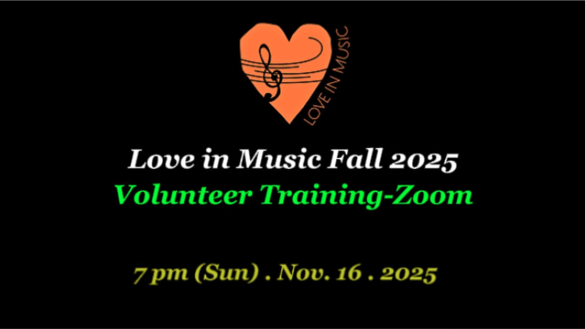Volunteer Training Seminar on Zoom
